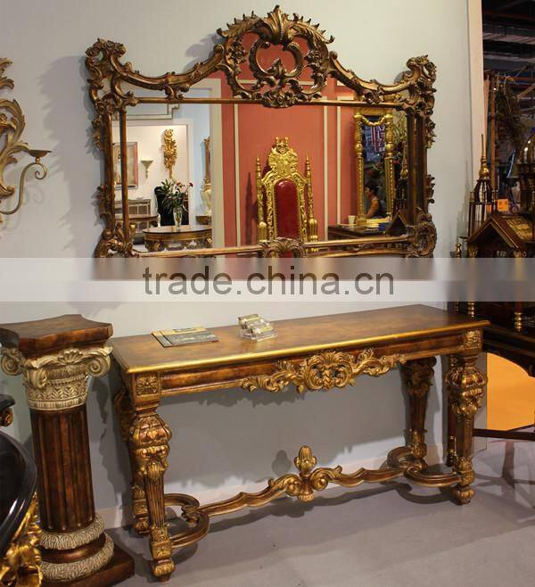 Antique decorative hot selling console table with mirror