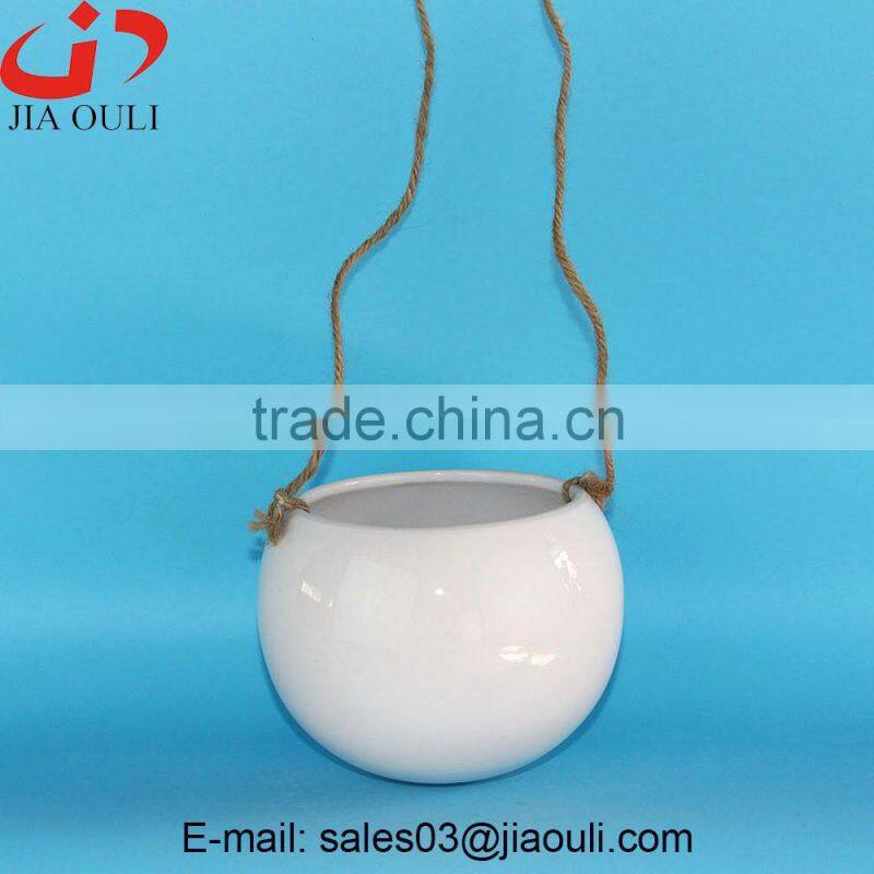 Hot sales home decor watering can shape garden planters, flower pots ceramic