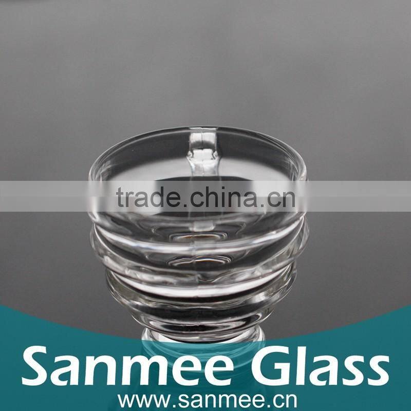 2016 New Product High Design Tread Hot Sale Mini Glass Beer Mug