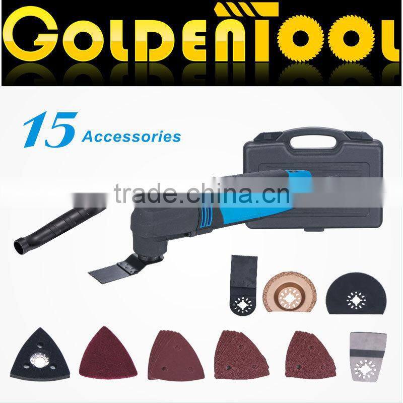 15pcs 220w Portable Multifunctional Vibrating Oscillating Electric Power Tool Multi Herramientas