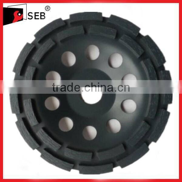 Diamond tool double row diamond grinding cup wheel