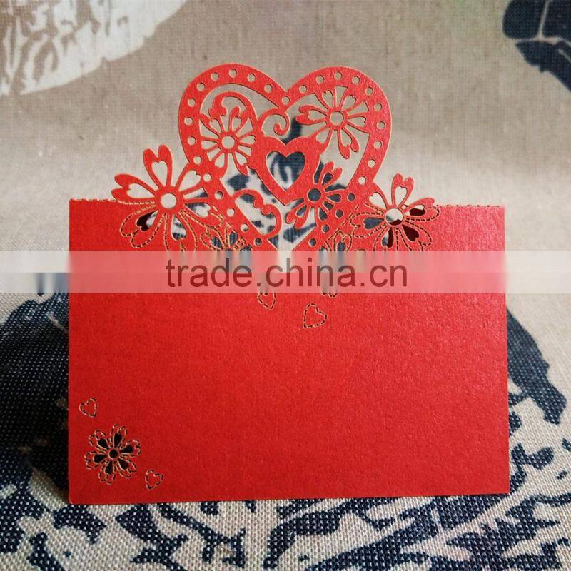 laser cut decoration card party invitation card table card wedding place