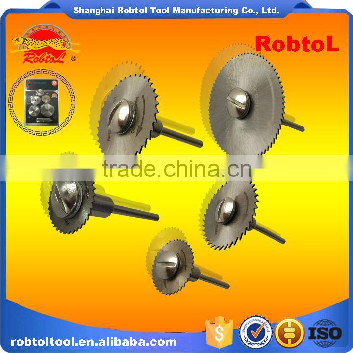 6pcs set HSS circular saw with mandrel shank cut off wheel dremel die grinder rotary tool cut pipe wood metal