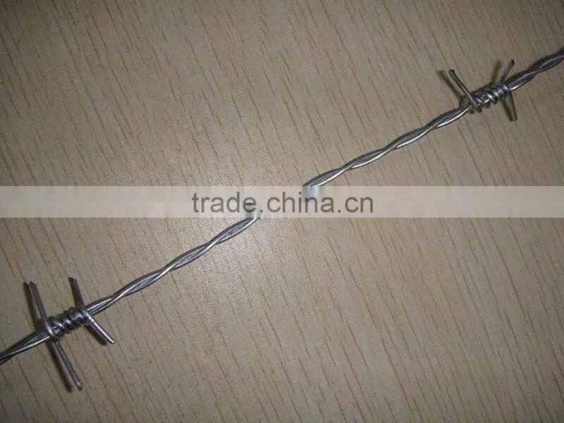 PVC coated barbed iron wire