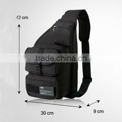 2013multifunctional sling shoulder bag for sport with polyester