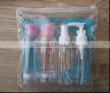 4pcs PET travel bottles set/cosmetic bottle