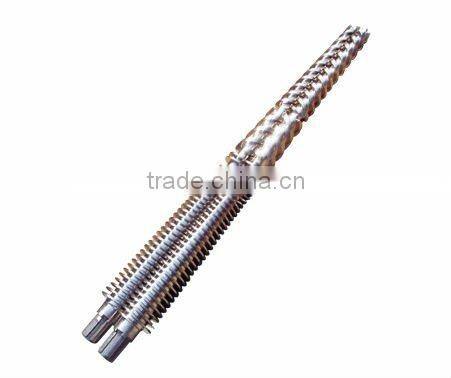 Conical twin screw for extruder machine