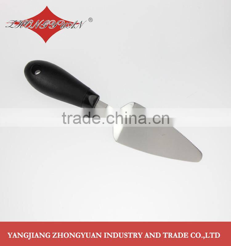 Kitchen accessory plastic cake spatula with Stainless steel head