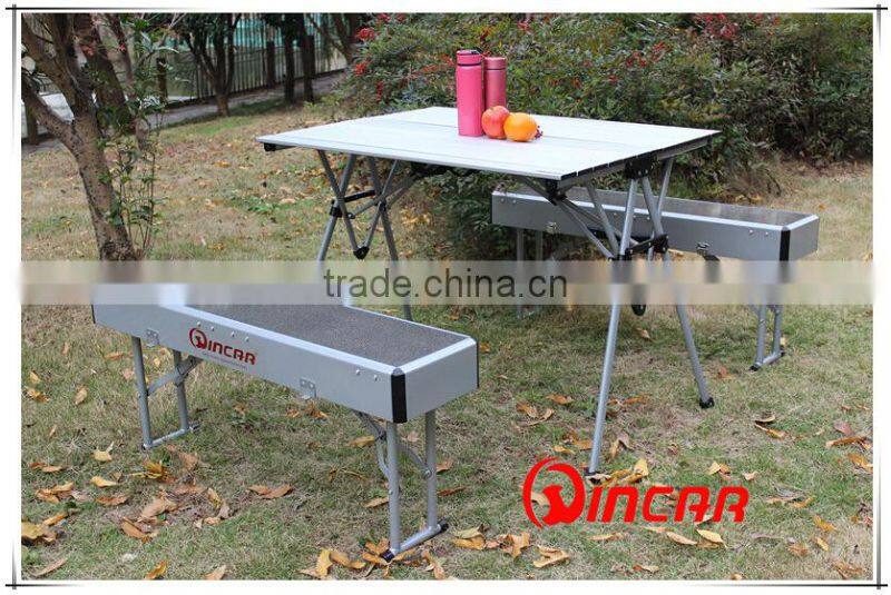Folding Outdoor Camp Suitcase Picnic Table by WINCAR