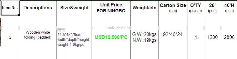 classic white event wedding beech wood folding chair