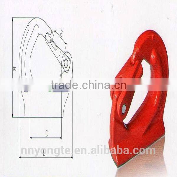 2-10T G80 Weld On Hook
