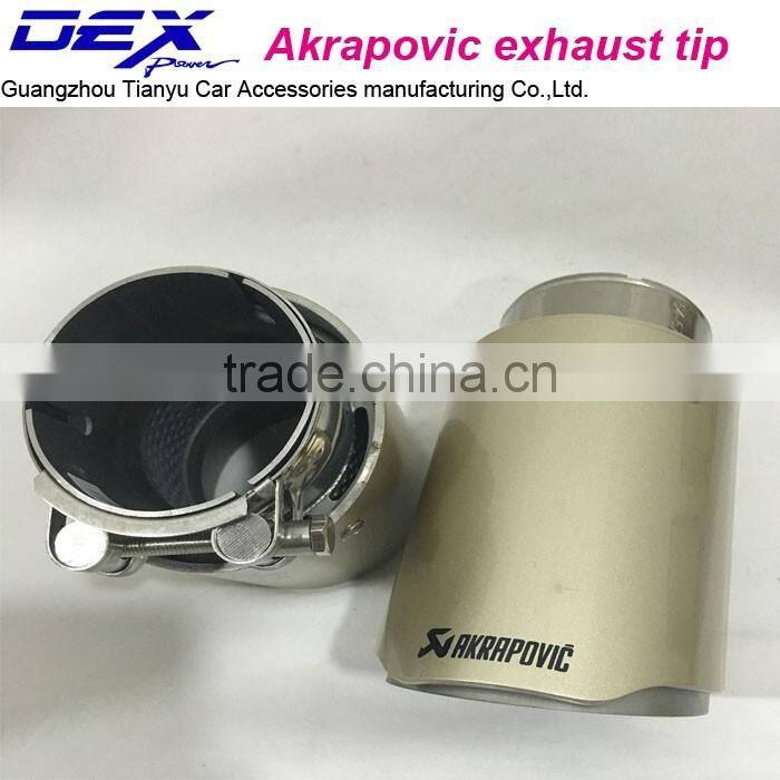 Akrapovic stainless steel 304 exhaust tips