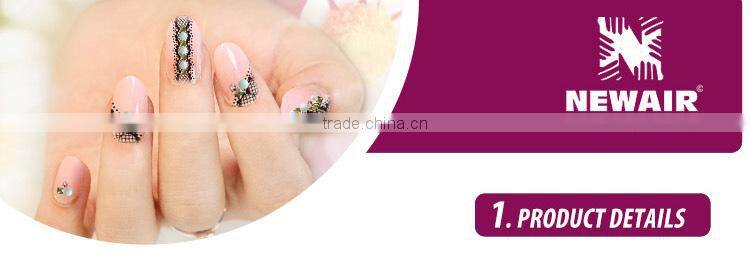 Hot sale easy nail decorated with flowers nail stickers wedding girl style custom DIY