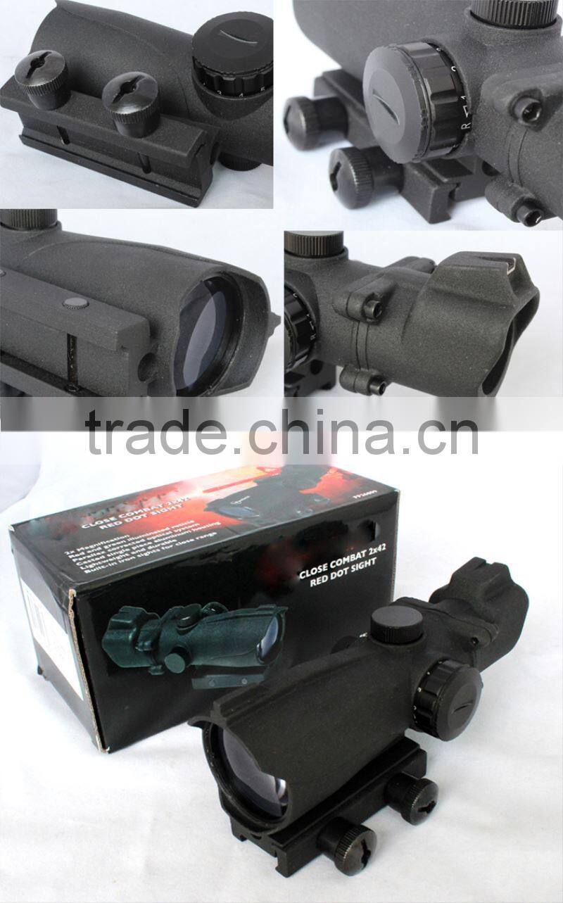 Erains Tac Optics 2X42D Close Combat Red Green Dot Sight Red Dot Riflescope