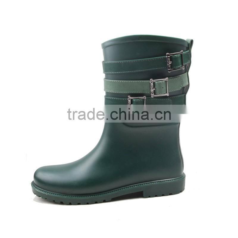 good shape mid-tube fashion rain boots for women from QINGHONG Factory