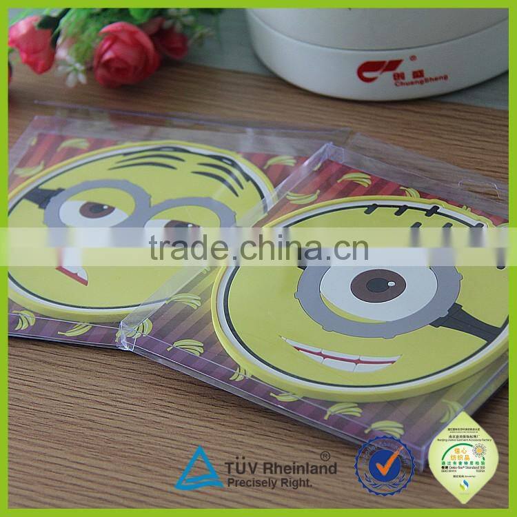 2016 newly coffee tea cup silicone round coasters