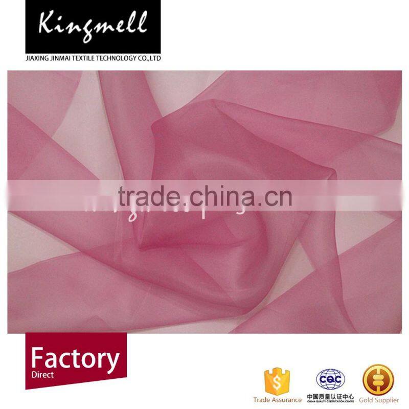 Silk organza fabric for women dress/top/shirt best quality organza