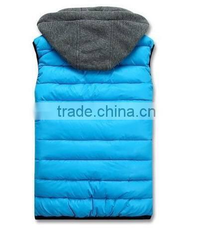 New Arrival Winter Sleeveless Women'S Hooded Lady Fashion Casual Waistcoat Shiny Vest Down-Padded JACKET