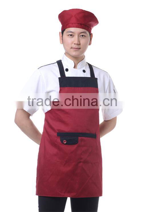 printed custom cotton kitchen apron for chef factory supply directly