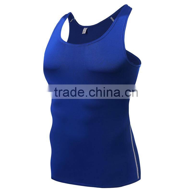 Trendy design quick dry gym fitness mens sports tank tops