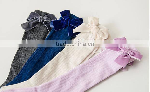 New Fashion Pretty Bow knee high baby socks