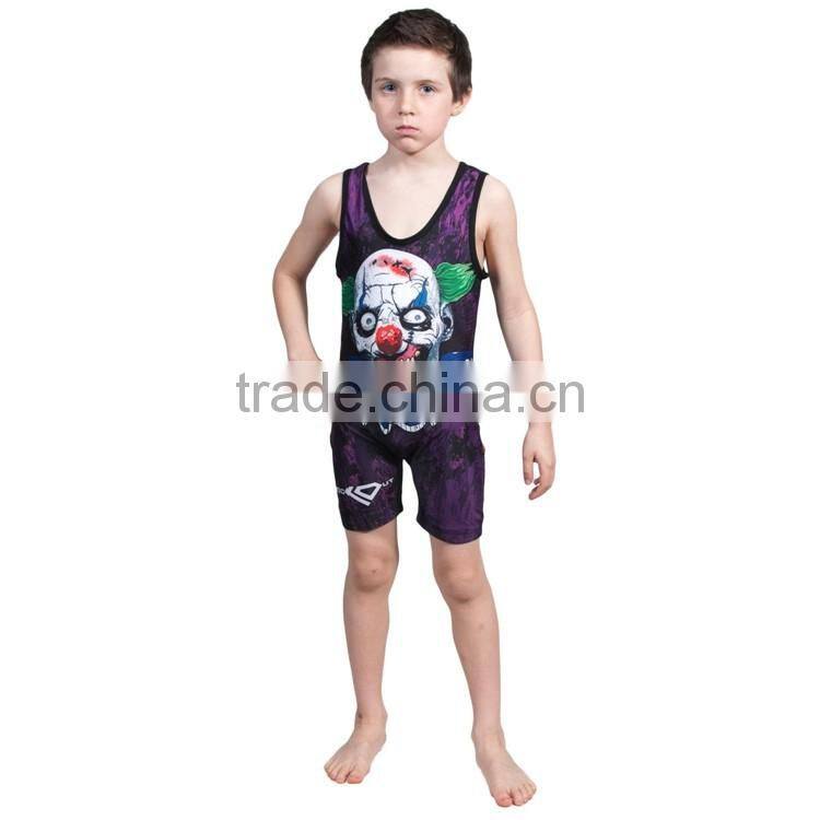 Hot sale cheap and cool custom sublimated wrestling singlets