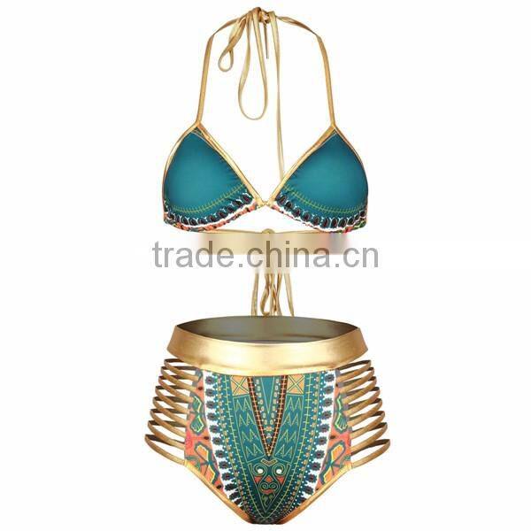 Factory in china 2017 new design hot sexy girl swimwear two pieces micro crochet bikini