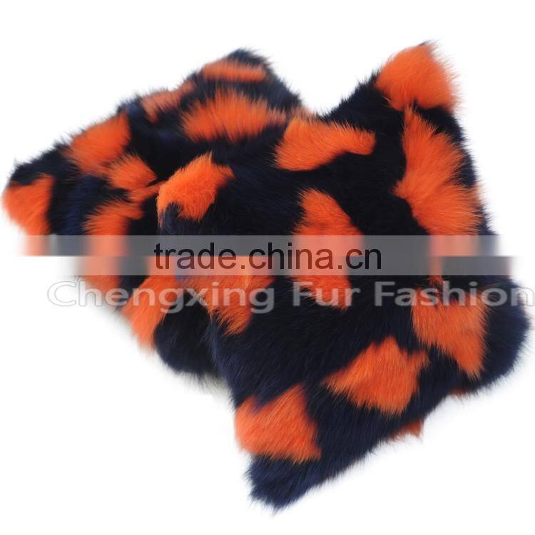 CX-D-55 Home Decoration Pillow Patchwork Real Fox Fur Cushion & Pillow Cover