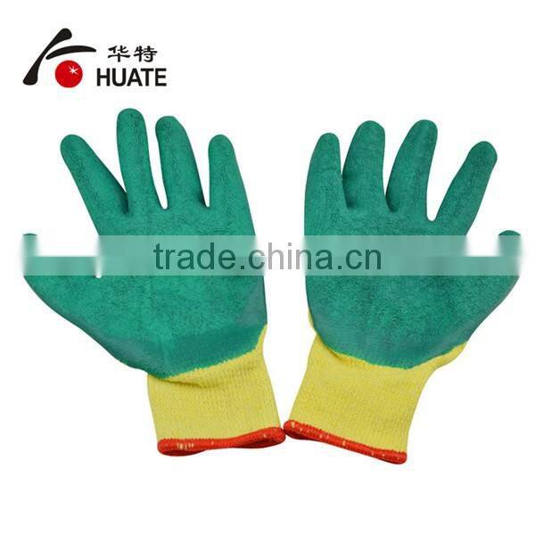 Anti tear latex nirtile coated cotton glove
