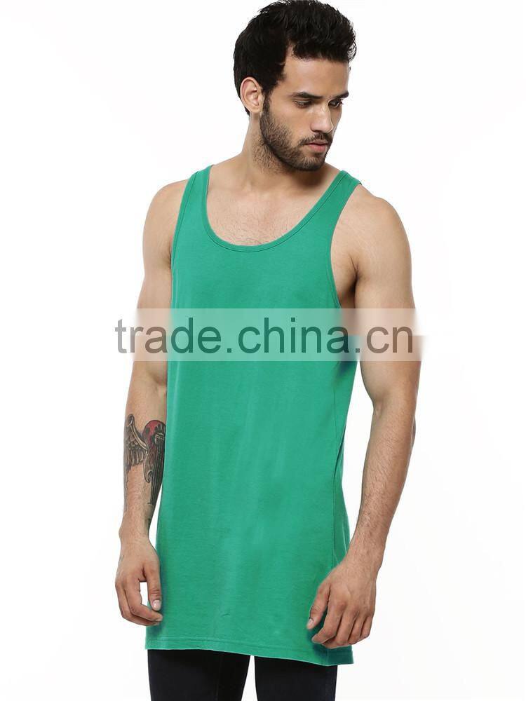 Longline stringer gym vests plain cheap bulk