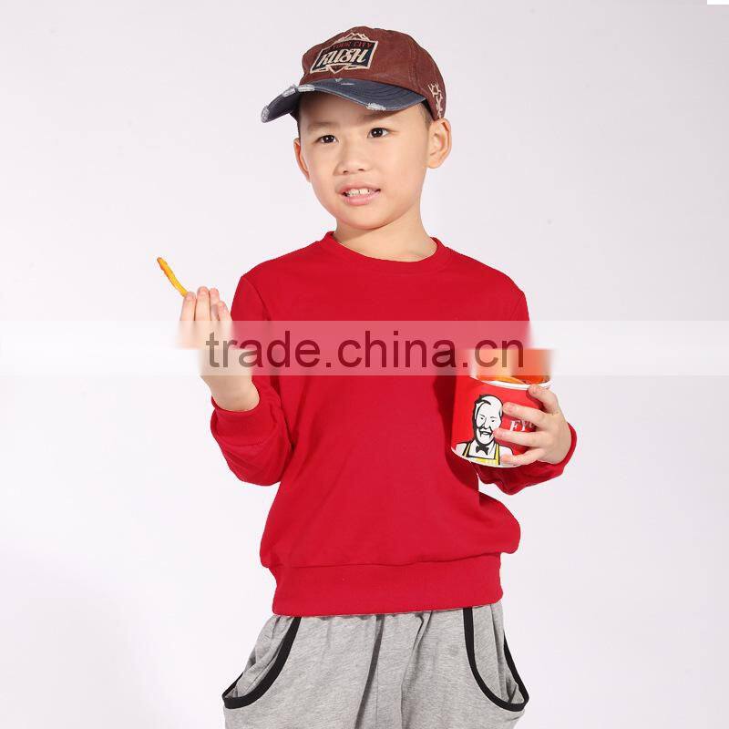 100% Cotton New Kids Blank Pullover Hoody Children Plain Hoodies Hooded Sweatshirt Custom Hoody Manufacturer