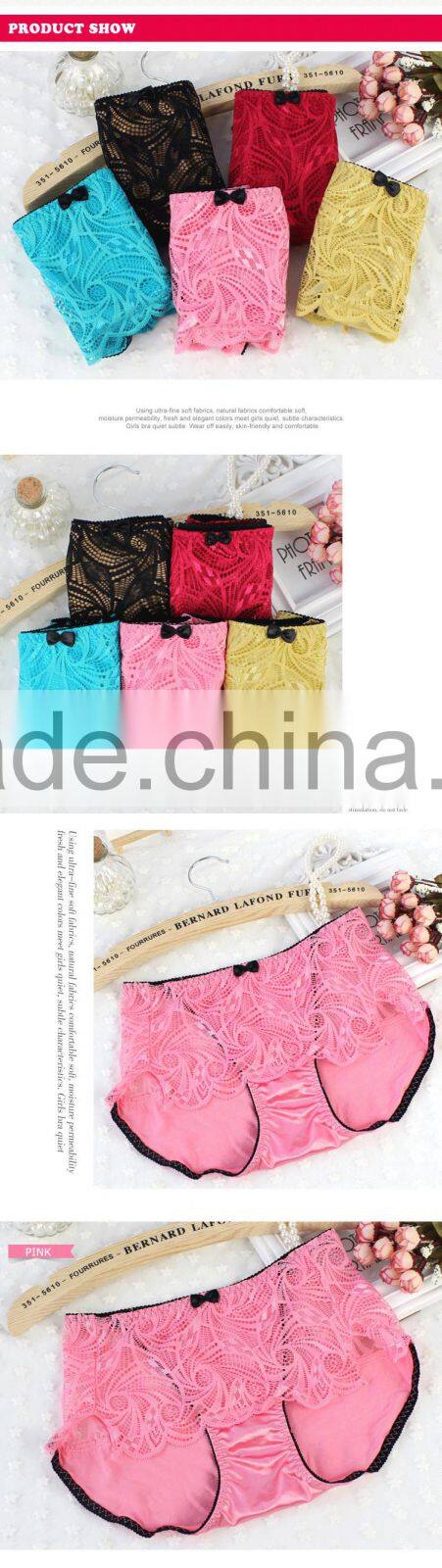 New night nylon spandex sexy little girls underwear girls sweet fit pants for women sexy lace mature underwear