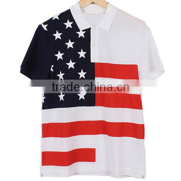 polo shirt American flag print polo t shirt design