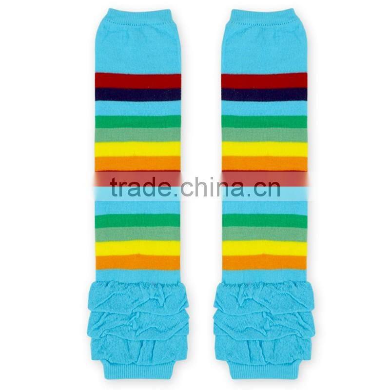 Newest Fashion Cotton Leg Warmer Kid Stripes Knitting Leg Warmer Socks