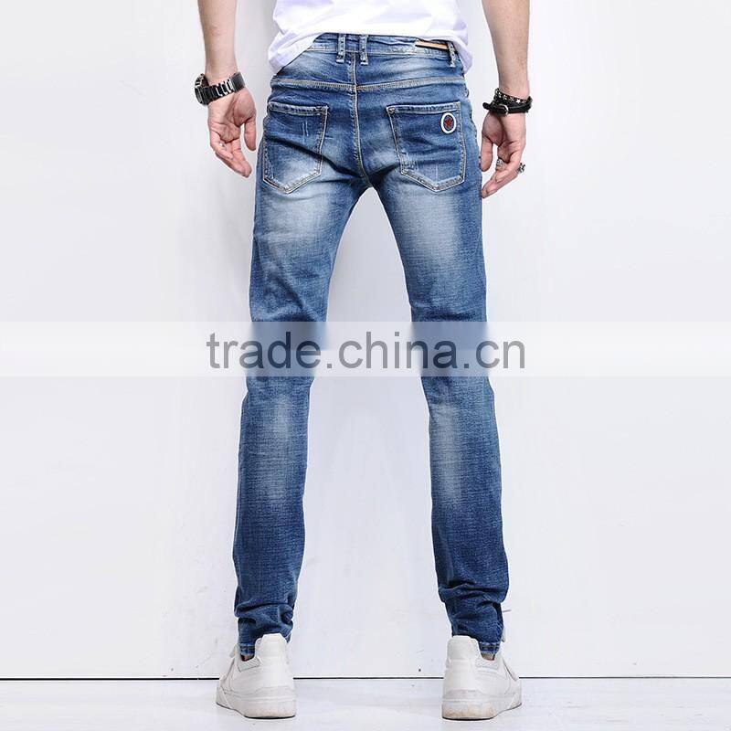 2016 New Man Denim Jeans Pants With Custom Fabric Color
