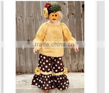 2015 Fashion baby winter fall chevron pajamas outfits girl clothing set gigle moon remake sets