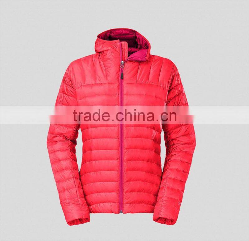 New series of red outdoor down jacket for women