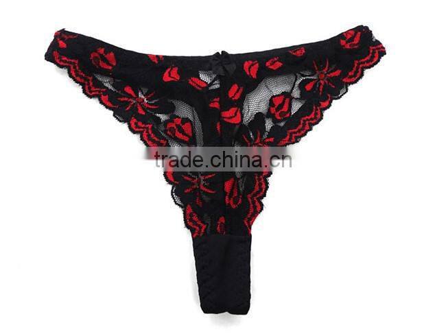 Attractive sexy women transparent underwear panty new design