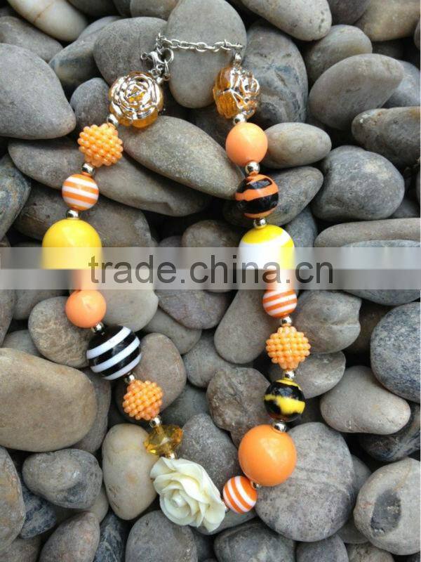 Chirstmas Girls Chunky Necklace, Girls Bubblegum Chunky Necklace, Girls Chunky Bubble Gum Bead Necklace,Chunky Bead Necklace