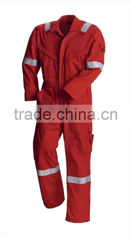 OEM factory supply hi vis safety workwear red coverall