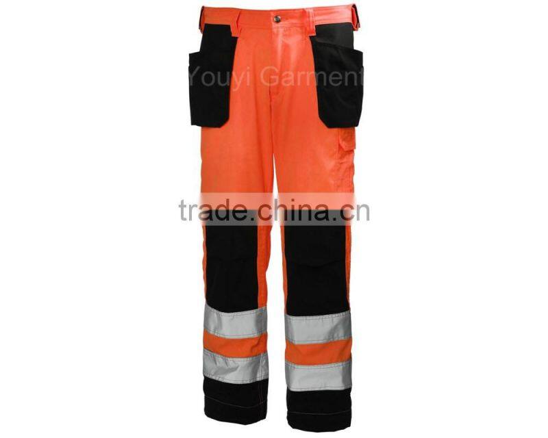Cheap Price 310gsm Multi Pockets Industry Work Pants with 3M Reflective tape