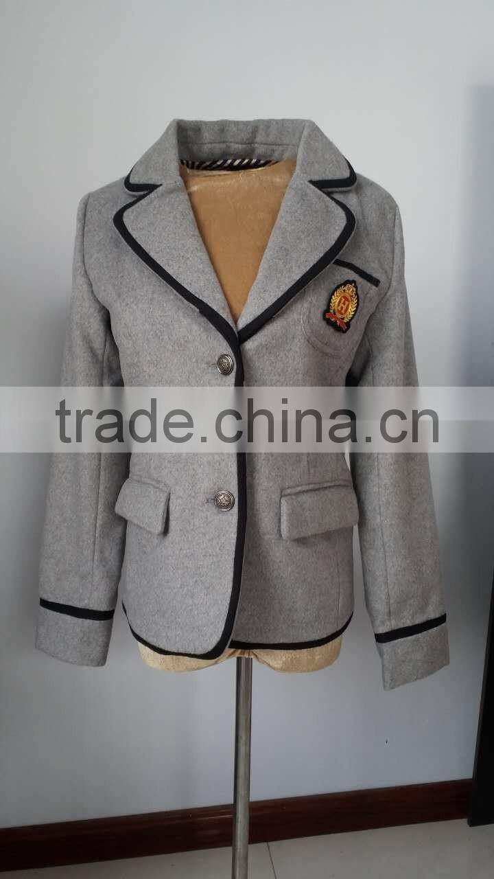 Formal navy blue Korea style high school uniform jacket