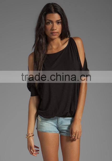 cuffed sleeves elastic hem tops