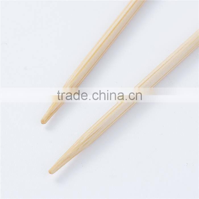 2.5mm Natural Bamboo Single Pointed Knitting Needles 34cm(13 3/8") long, 1 Pair