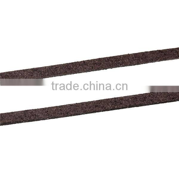 Velvet Suede Jewelry Rope Cord Coffee 2.5mm( 1/8") x 1mm, 20 M