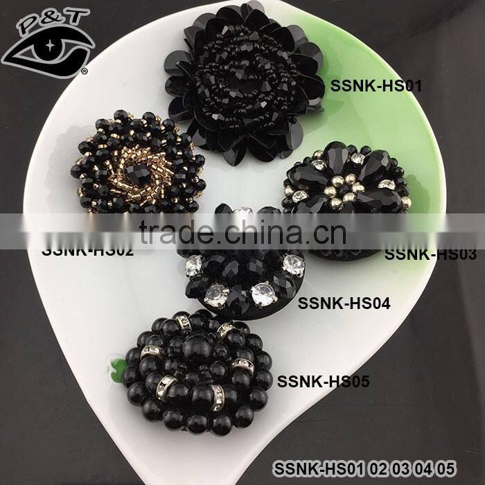 Big Size Resin Black Button Acrylic Beads Buttons For Clothing