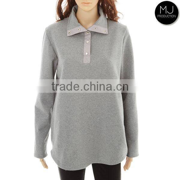 Factory Heather Fabric Winter Pullover Women Clothing