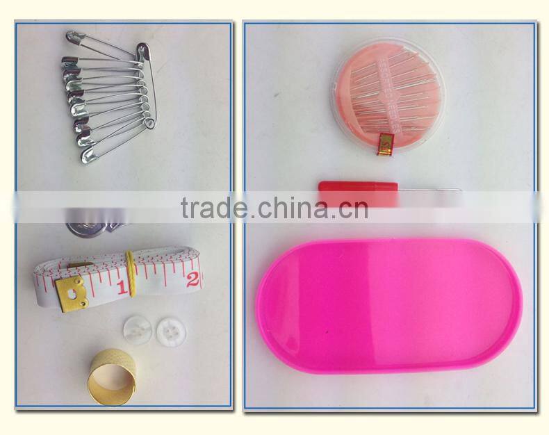 China Felt Material Pink Storage Basket Sewing Kit