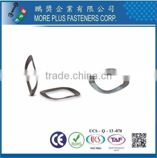 Taiwan Stainless Steel 18-8 Copper Brass Aluminum Wave Washer Cup Spring Washer Cup Disc Spring Washer