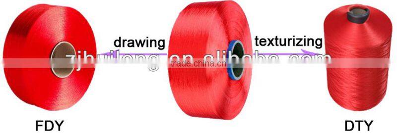 100% polyester yarn poy yarn 75 denier yarn